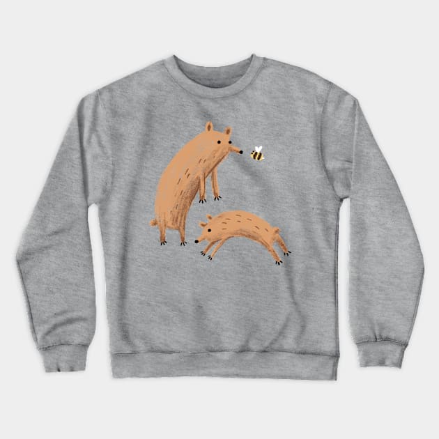 Bee & Bears Crewneck Sweatshirt by Sophie Corrigan